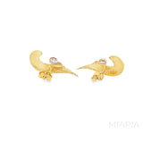 Golden Flame Studs