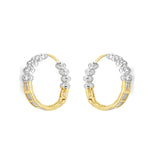 Duo Charm Mosaic Hoops