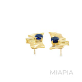 Midnight Ripple Statement Earrings