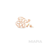 Ribbon Swirl Drop Earrings