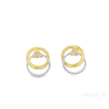 Interlace Dual-Tone Studs