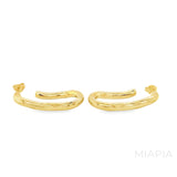 Golden Serpentine Hoops