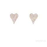 Rose Glow Heart Studs