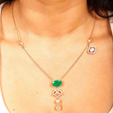 Emerald Elegance Pendant Necklace