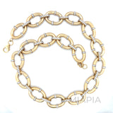 Brushed Gold Luxe Link Necklace