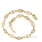 Gilded Link Statement Necklace