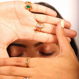 Emerald Cascade Ring
