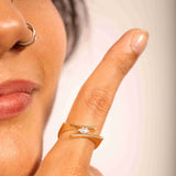 Serene Curve Ring