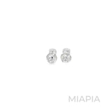 1-Carat Cushion Cut Bezel Studs