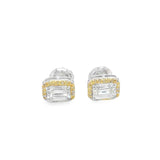 2.5-Carat Emerald-Cut Moissanite Studs