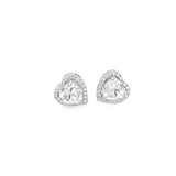 5-Carat Heart Shape Moissanite Studs