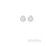 1-Carat Round Moissanite Stud