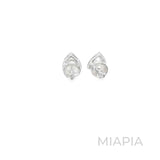 1.5-Carat Trillion Moissanite Studs with Blue Ceramic Accents