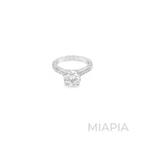 Radiance Pavé Solitaire Ring