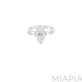 Marquise Elegance Baguette Ring