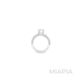 Classic Pave Solitaire Ring