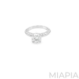 Classic Pave Solitaire Ring