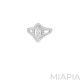 Marquise Mirage Moissanite Ring