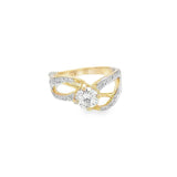 1 Carat Moissanite Bow-Accent Ring