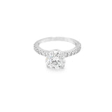 2 Carat Moissanite Solitaire Engagement Ring