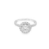 1.5 Carat Moissanite Halo Solitaire Ring