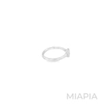 3/4 Carat Princess Cut Bezel Set Ring