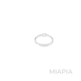3/4 Carat Princess Cut Bezel Set Ring
