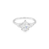 1.25 Carat Pear-Cut Trio Ring