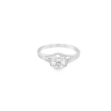 1 Carat Round-Cut Bezel Ring