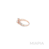 1 Carat Pear-Cut Rose Gold Ring