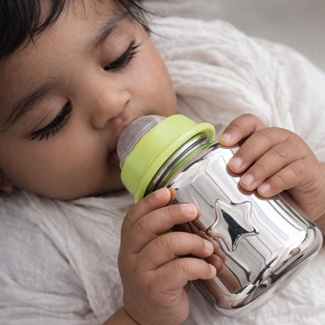 Silver Mini Feeding Bottle - Engravable