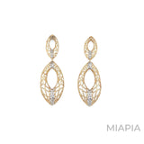 Geometric Filigree Drop Earrings