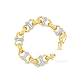 Golden Links Statement Bracelet