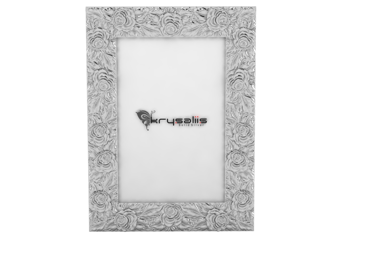 Pure Silver Rosa Photo Frame By Krysaliis 6X4 Frames