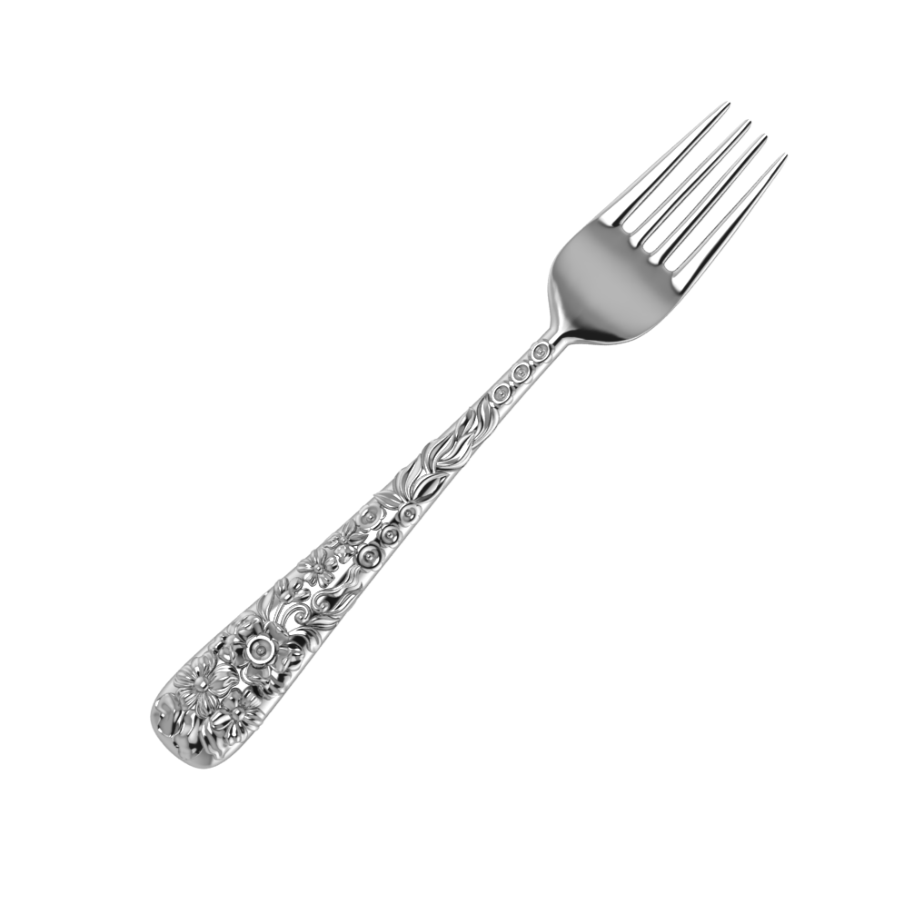 Sterling Silver Dinner Forks - The Rosa Collection