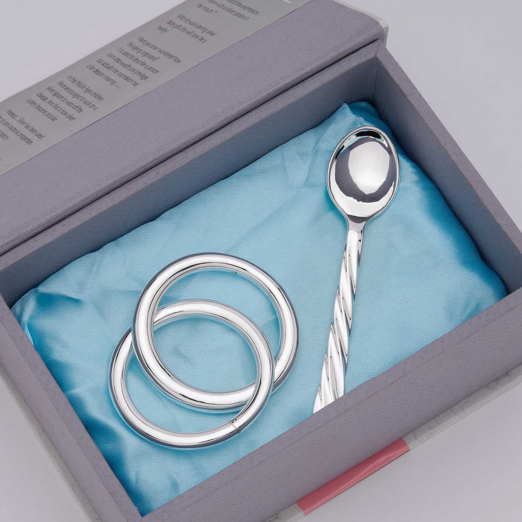 Two Ring Rattle & Twisted spoon