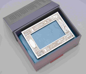 Silver Plated Birth Record Frame