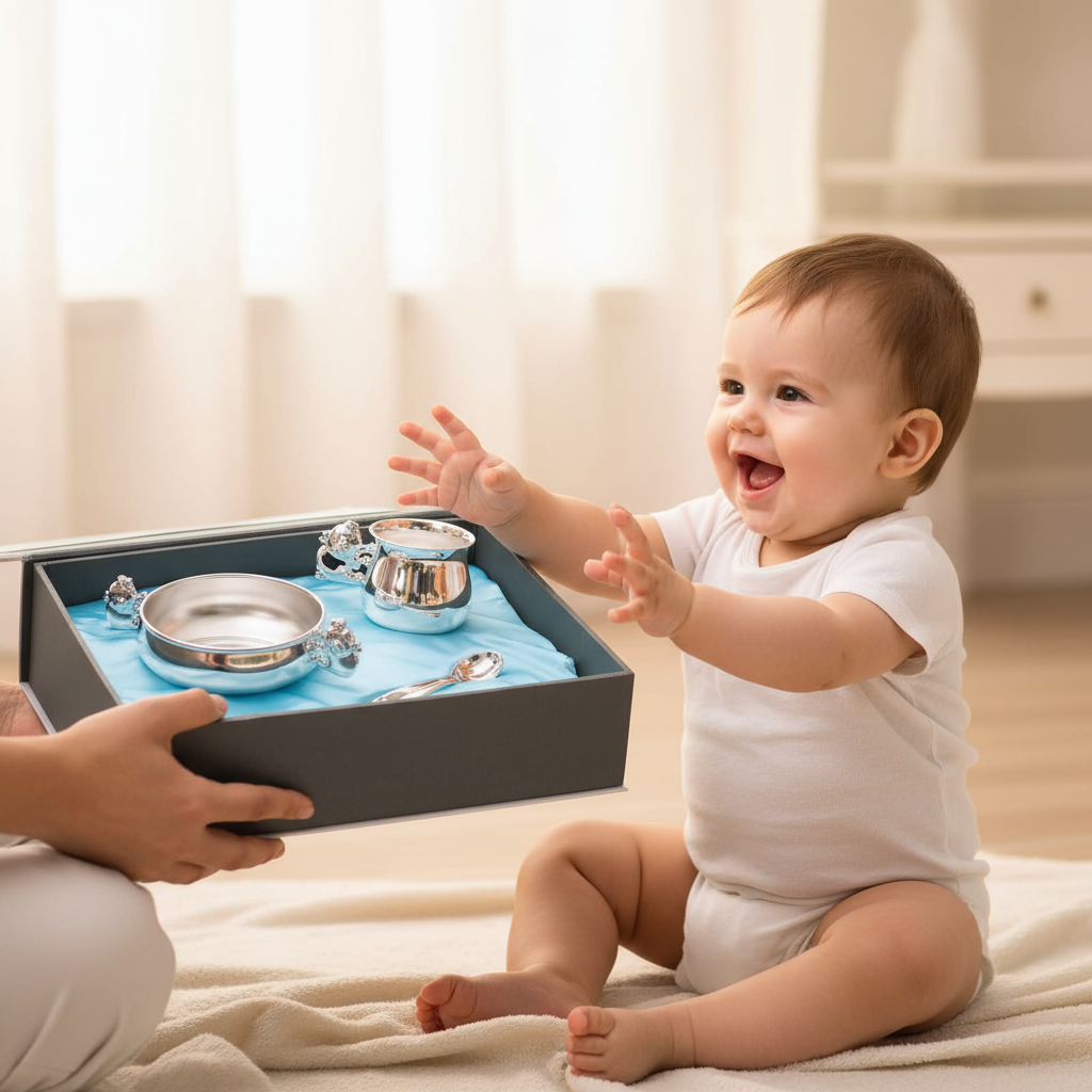 Piggy Porringer, Cup and Spoon-Engraveable