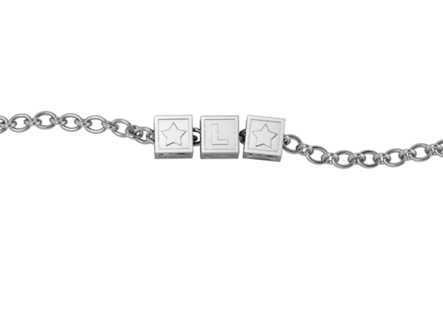 Copy Of Sterling Silver Rakhi Bracelet With Oxidised Square Cubes For Boys & Men