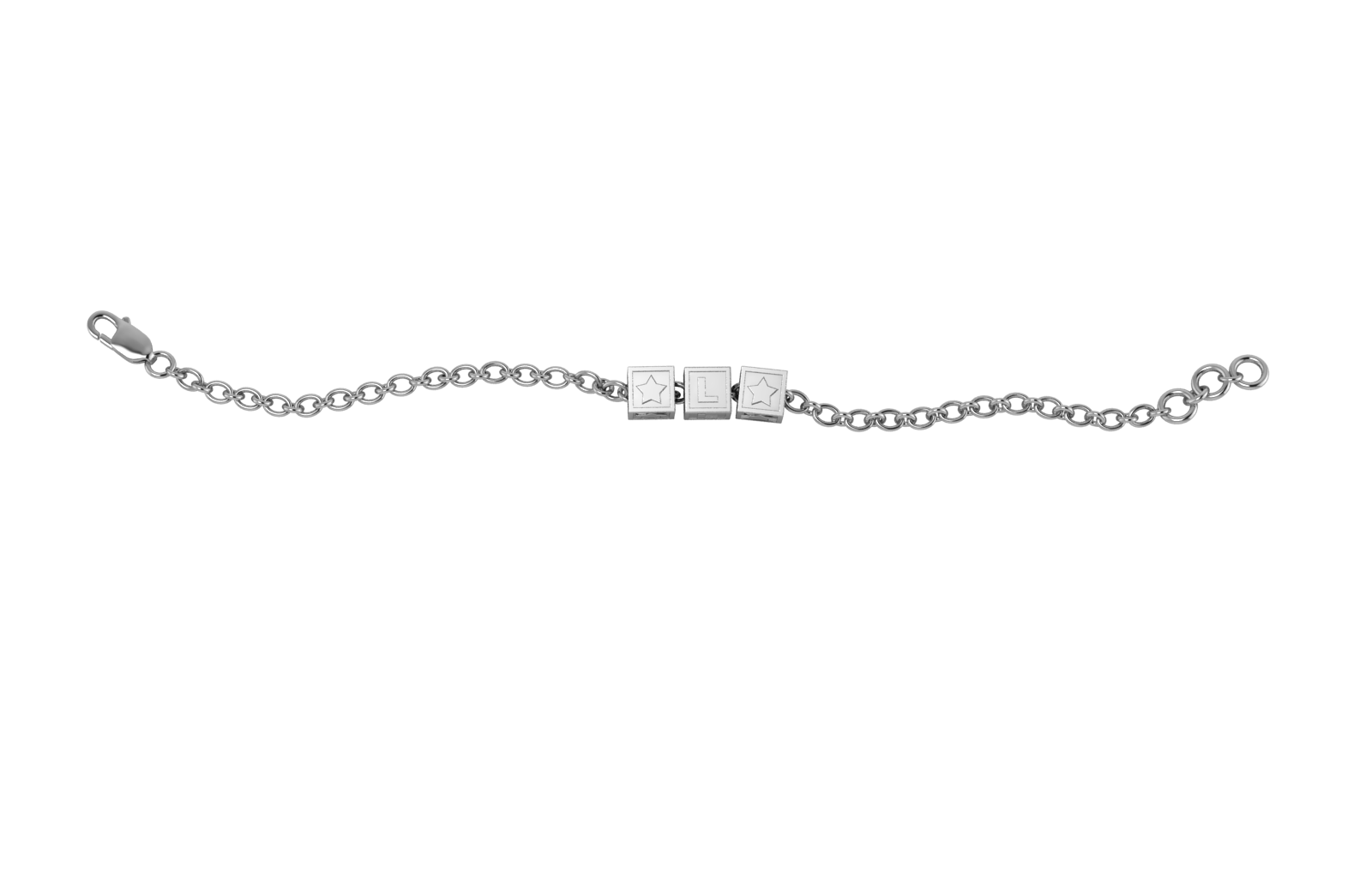 Copy Of Sterling Silver Rakhi Bracelet With Oxidised Square Cubes For Boys & Men