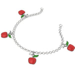 Apple Charms Sterling Silver Baby Bracelet