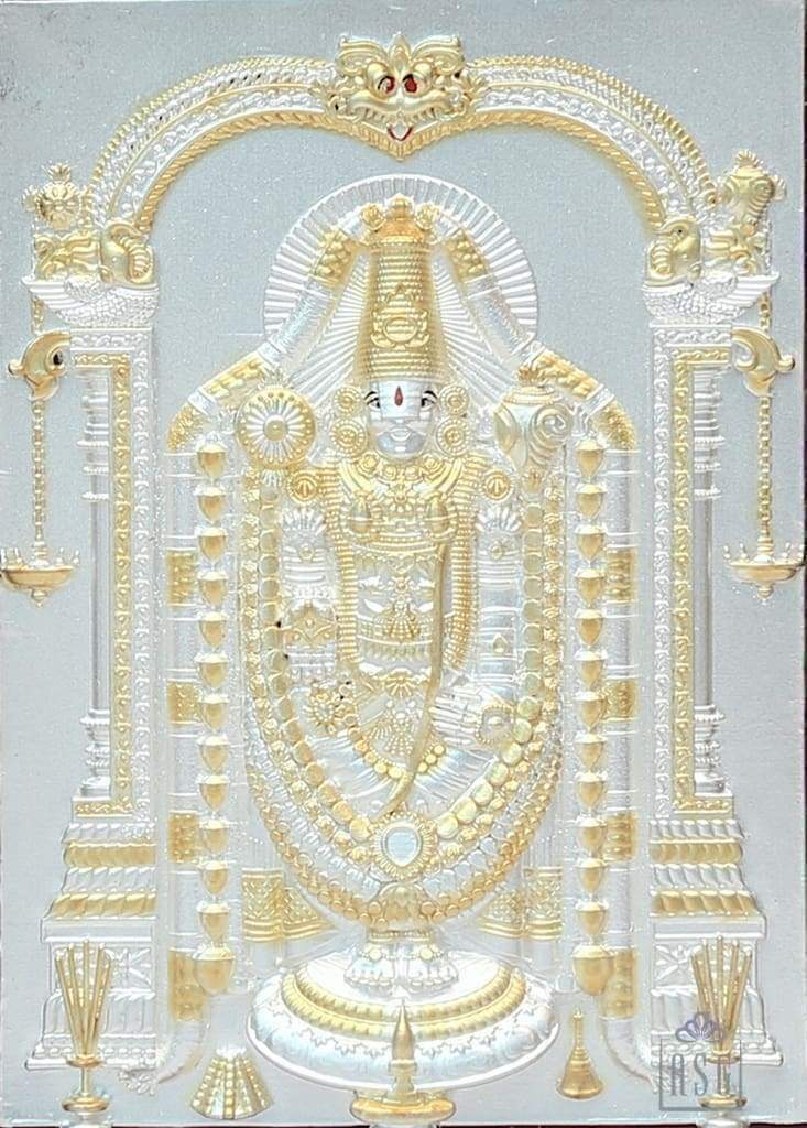 999 pure silver balaji god frame by krysaliis isvara