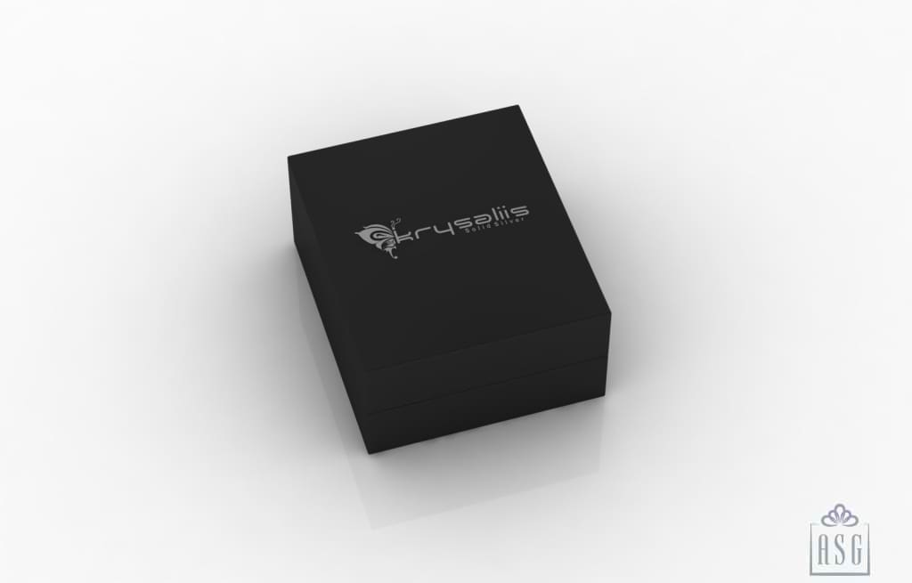 Sterling Silver Rectangle Cufflinks - Polka Dots