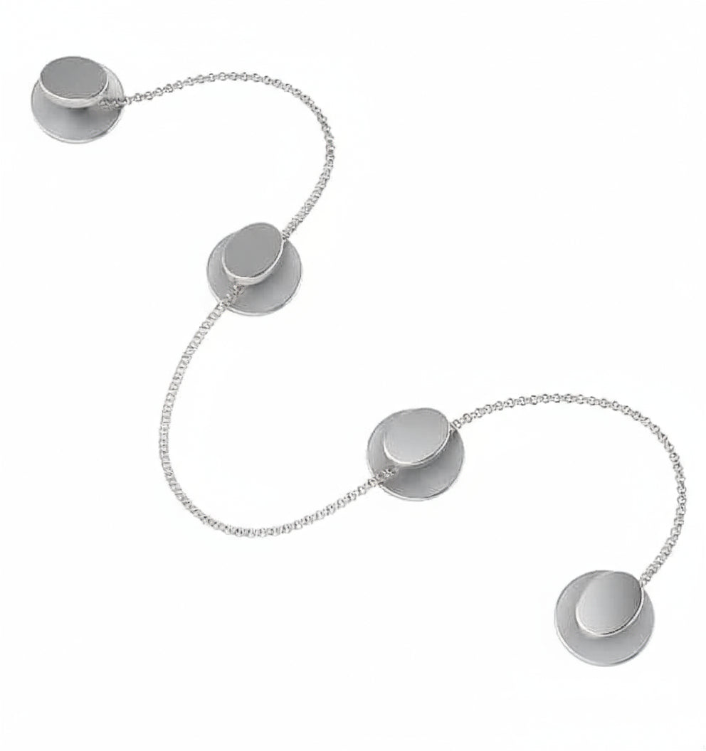 Sterling Silver Kurta Buttons for Men - Classic Ovals