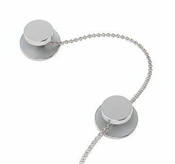 Sterling Silver Kurta Buttons for Men - Classic Round