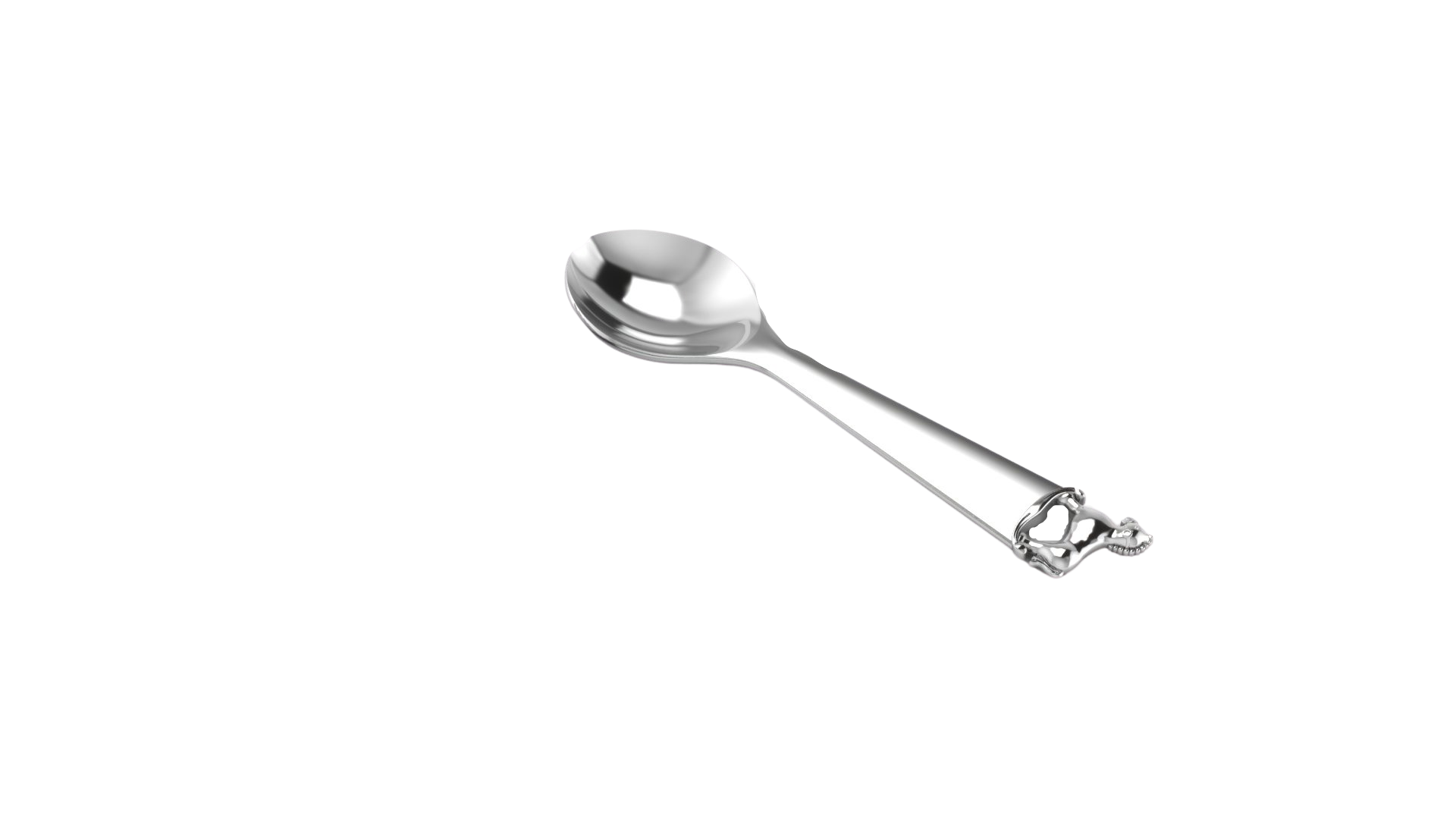 Silver Plated Gift Set For Baby - Hamper With Horse Rattle And Spoon Hampers