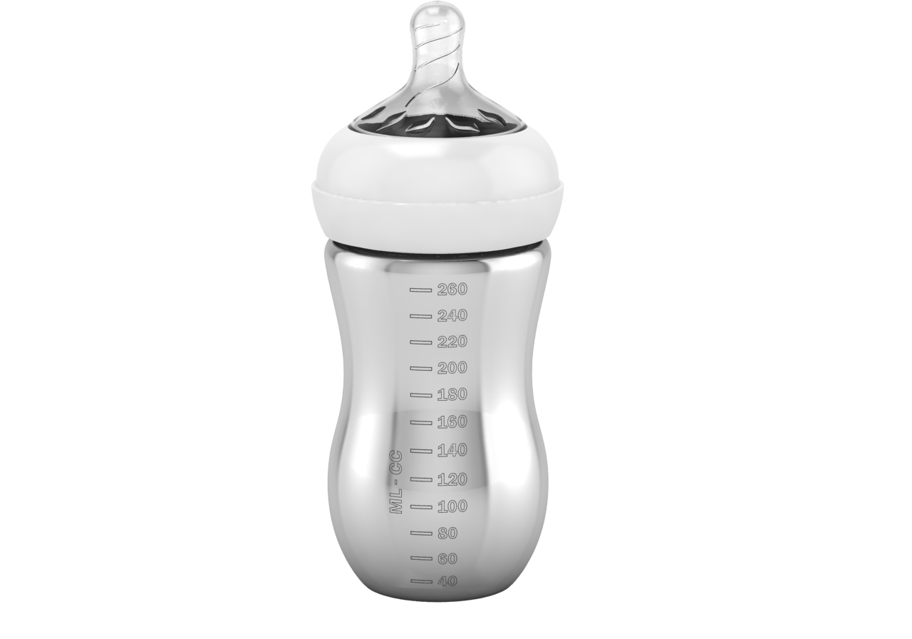 999 Pure Silver Baby Feeding Bottle 260 Ml