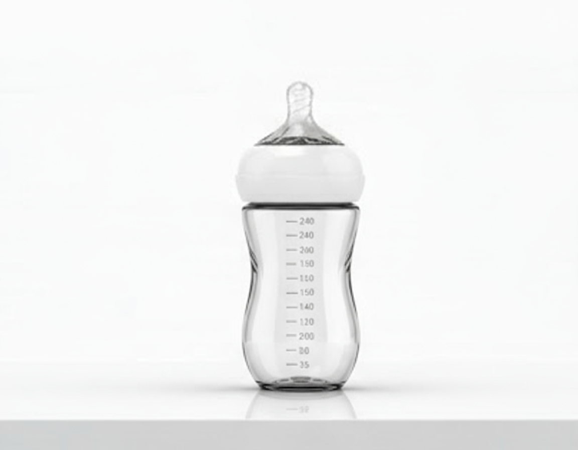 999 Pure Silver Baby Feeding Bottle 260 Ml