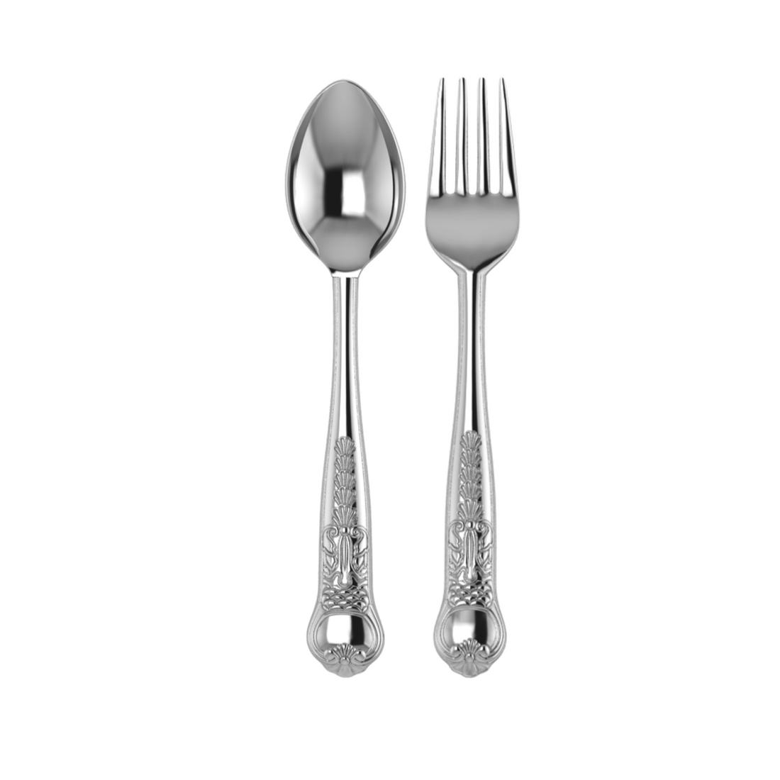 Sterling Silver Dinner Spoon & Fork Set - The Italianate Collection
