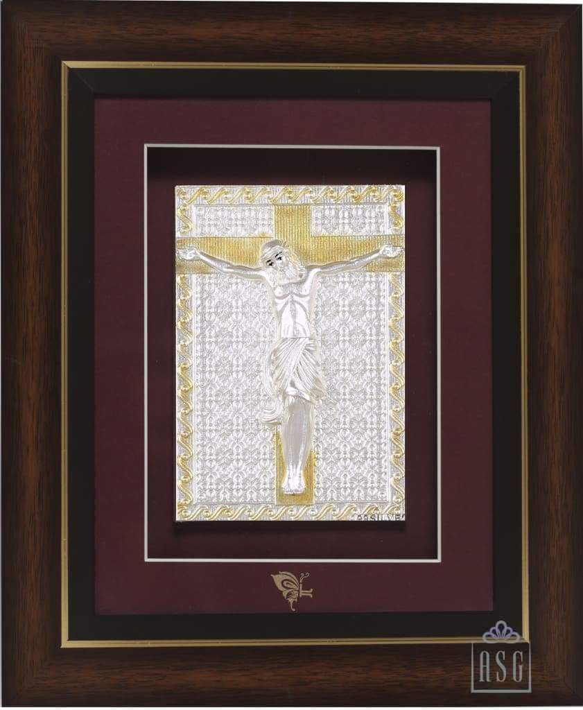 Pure Silver God Photo Frame of Jesus Christ by Isvara